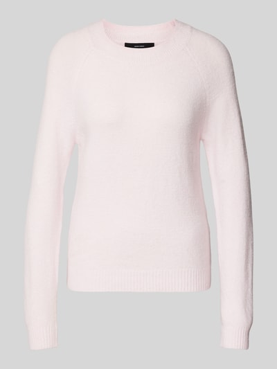 Vero Moda Weicher Langarm Pullover mit Rundhalsausschnitt Modell 'DOFFY' Hellrosa 2