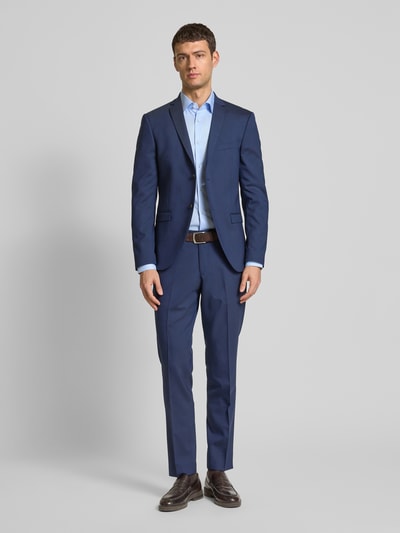 BOSS Regular fit zakelijk overhemd van viscose met kentkraag Bleu - 1