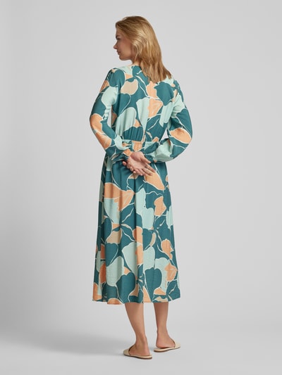 Tom Tailor Midi-jurk met all-over motief Flessengroen - 5