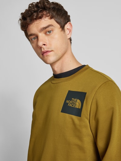 The North Face Sweatshirt mit Label-Patch Khaki 3