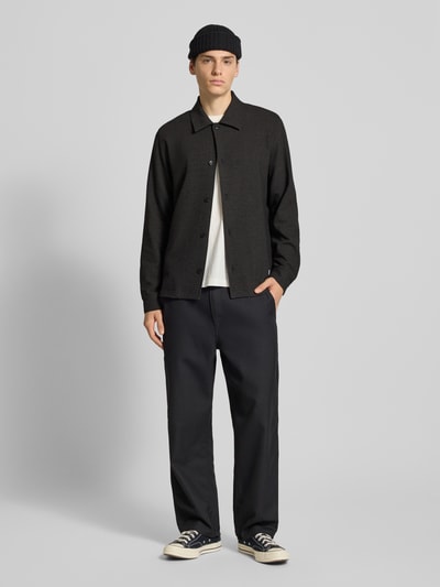 Marc O'Polo Denim Regular Fit Freizeithemd mit Viskose-Anteil  Anthrazit Melange 1