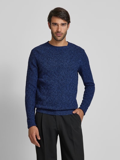 RAGMAN Gebreide pullover met structuurmotief Marineblauw - 4