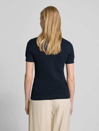 BOSS Poloshirt met korte knoopsluiting, model 'Fointa' Marineblauw - 5