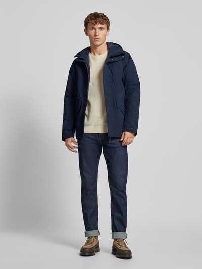 Didriksons Parka met klepzakken, model 'ADAM' Blauw - 1