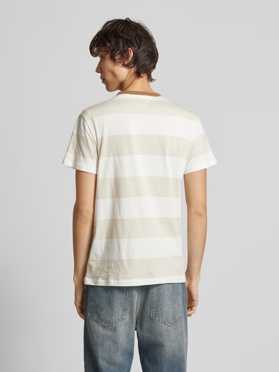 Tommy Jeans T-shirt met labelstitching Beige - 5