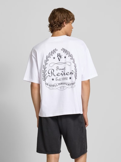 REVIEW Relaxed fit T-shirt met ronde hals Wit - 5
