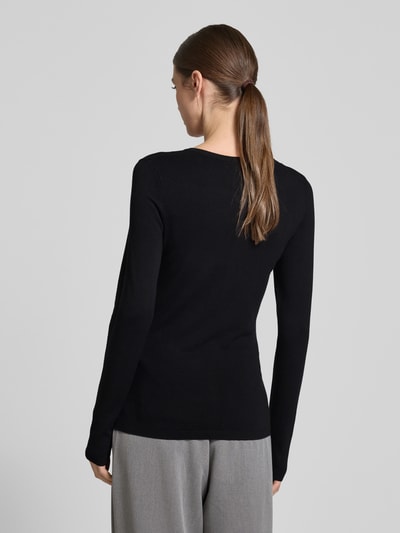 ICHI Kardigan z mieszanką wiskozy model ‘Mafa’ Czarny 5