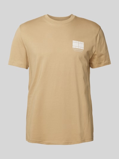 Tommy Jeans T-Shirt mit Label-Print Beige 1