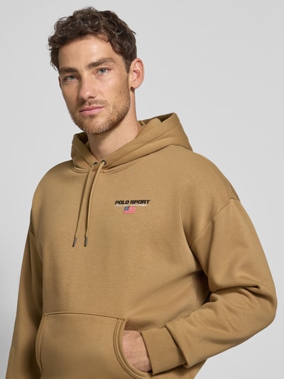 Polo Ralph Lauren Hoodie met labelstitching Kaki - 3