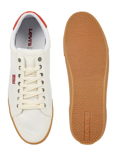 Levi’s® Acc. Sneakers van textiel, model 'Woodward' Offwhite - 4