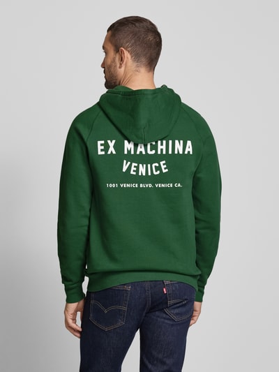 DEUS EX MACHINA Hoodie mit Label-Print Modell 'Venice Address' Dunkelgruen 5