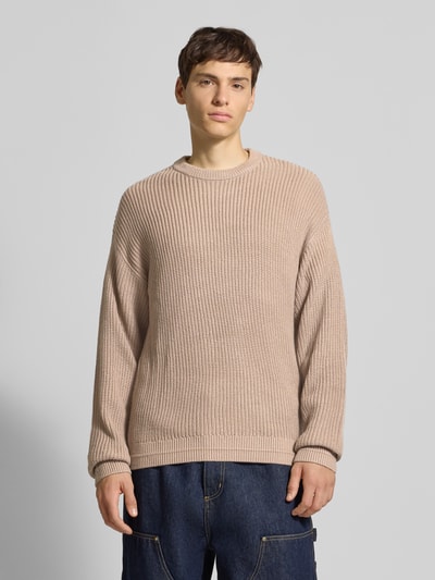 Jack & Jones Strickpullover mit Rundhalsausschnitt Modell 'KAITO' Offwhite 4