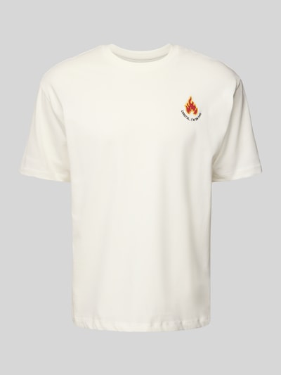 MCNEAL Loose Fit T-Shirt mit Rundhalsausschnitt Offwhite 2