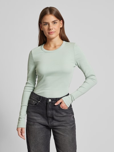 Calvin Klein Jeans Longsleeve mit Label-Patch Schilf 4