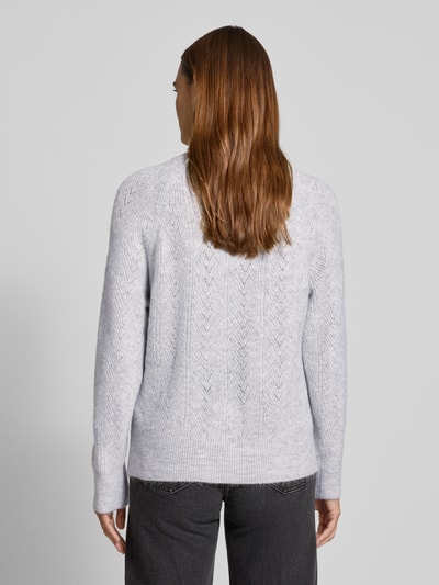Apricot Regular Fit Pullover in Strick-Optik Silber 5