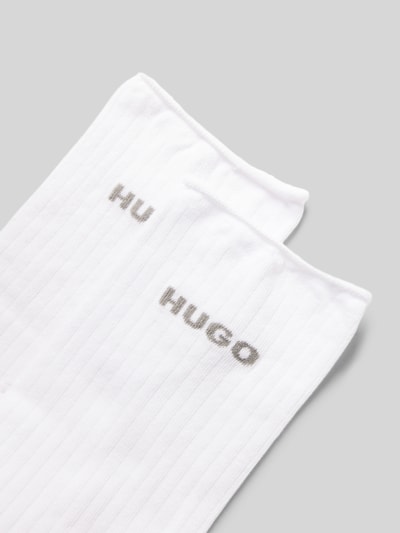 HUGO Socken mit Label-Detail im 2er-Pack Weiss 2