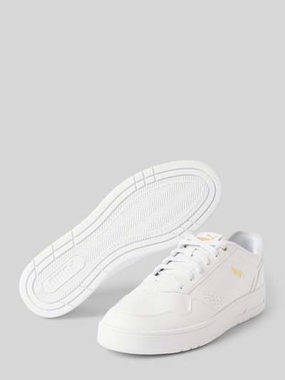 Puma Sneaker mit Label-Print Modell 'Court Classic' Weiss 4