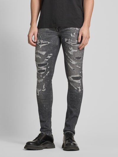 Antony Morato Tapered Fit Jeans im Destroyed-Look Black 4