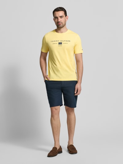 Tommy Hilfiger regular fit T-shirt van puur katoen Geel - 1