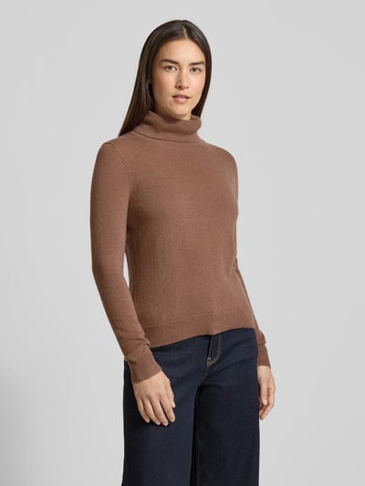 Christian Berg Woman Gebreide pullover van puur kasjmier Hazelnoot - 4