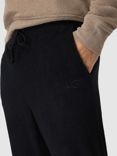 UGG Spodnie dresowe z tunelem model ‘Brantley Brushed Terry’ Czarny 3
