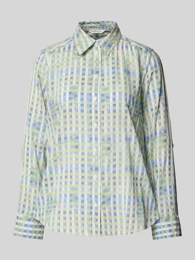 Tom Tailor Regular Fit Bluse aus Baumwoll-Modal-Mix Hellgruen 2