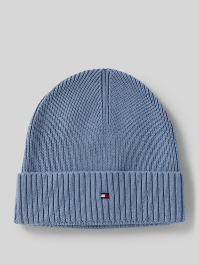 Tommy Hilfiger Beanie aus Baumwoll-Kaschmir-Mix  Rauchblau 1