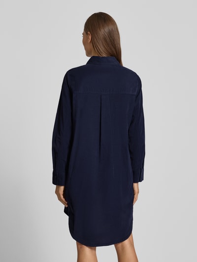s.Oliver RED LABEL Relaxed Fit Cordkleid aus Baumwoll-Viskose-Mix Marine 5