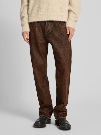 G-Star Raw Regular Fit Jeans im 5-Pocket-Design Modell 'Dakota' Rostrot 4