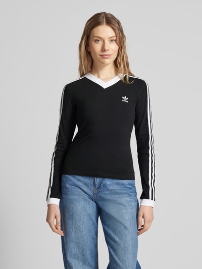 adidas Originals Longsleeve mit Label-Stitching Black 4