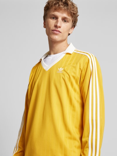 adidas Originals Longsleeve mit Label-Stitching Gelb 3