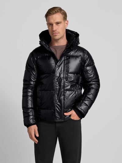 Tom Tailor Regular Fit Steppjacke mit Kapuze Black 4