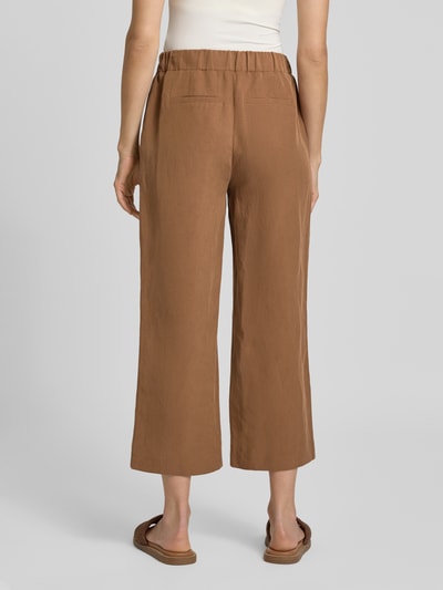 monari Stoffhose aus Lyocell-Leinen-Mix Cognac 5