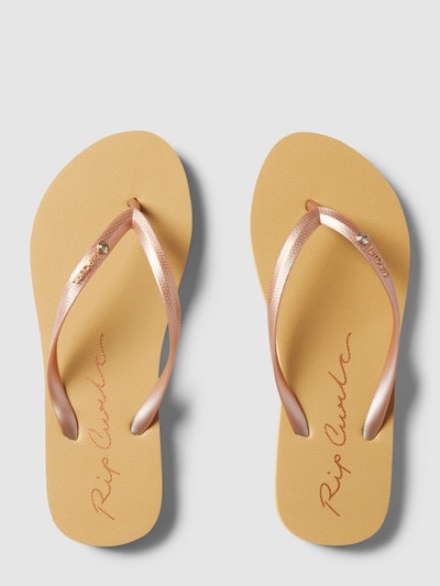 Rip Curl Teenslippers met labeldetail Goud gemêleerd - 3