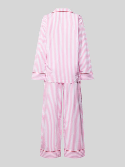Polo Ralph Lauren Pyjama mit Brusttasche Modell 'Valentine' Rosa 3
