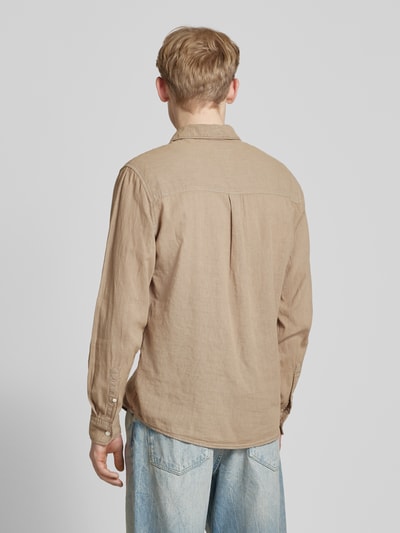 Pepe Jeans Koszula casualowa z listwą guzikową model ‘ARNAU’ Beżowy 5