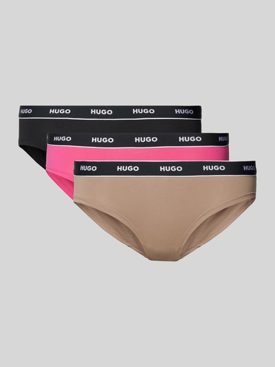 HUGO Slip mit elastischem Label-Bund im 3er-Pack Pink 1