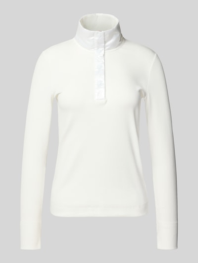 Marc Cain Shirt met lange mouwen en korte drukknoopsluiting Wit - 2