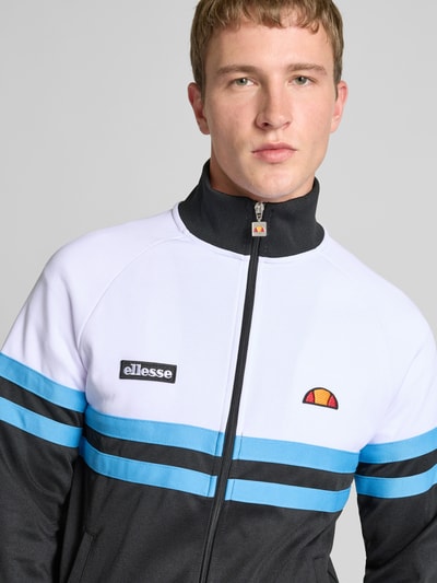 Ellesse Sweatjack met labelpatch, model 'RIMINI'' Blauw - 3