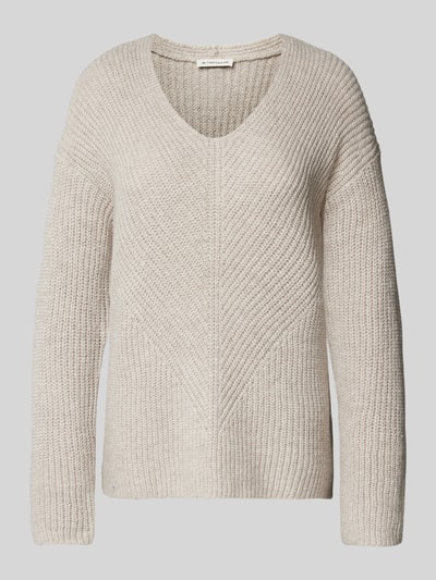 Tom Tailor Pullover mit V-Ausschnitt Beige 2