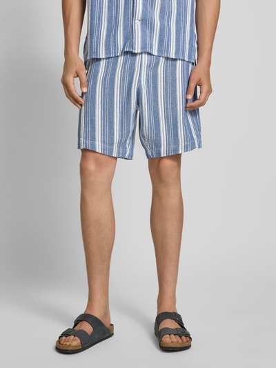 G-Star Raw Regular fit korte broek met structuurmotief, model 'Resort' Blauw - 4