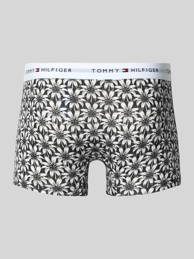 Produktfoto, Obcisłe bokserki 'Trunks aus Baumwoll-Mix im 3er-Pack' von Tommy Hilfiger, efekt: wzór na całej powierzchni, pas z logo, mieszanka bawełny
