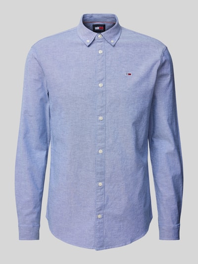 Tommy Jeans Slim fit vrijetijdsoverhemd met knoopsluiting Marineblauw gemêleerd - 2