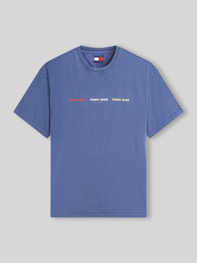 Tommy Jeans Relaxed Fit T-Shirt aus reiner Baumwolle Rauchblau 2