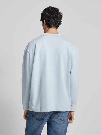 Hugo Blue Gebreide pullover met opstaande kraag Lichtblauw - 5