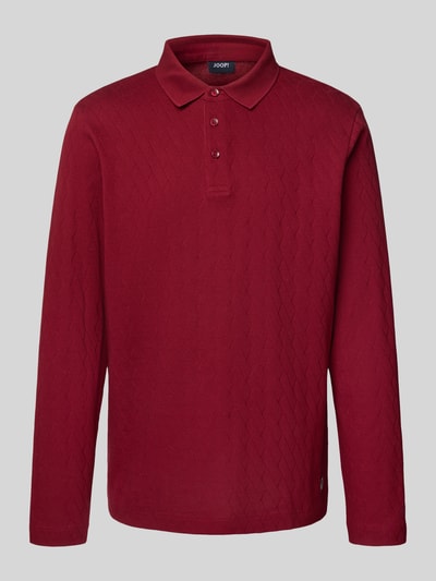 JOOP! Collection Gebreide pullover met kentkraag, model 'Bryson' Rood - 2