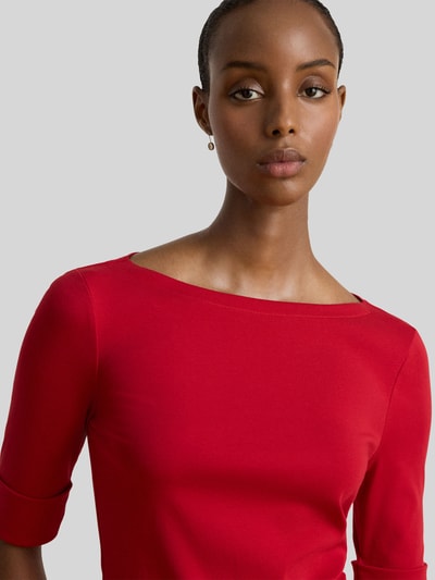 Lauren Ralph Lauren Slim Fit T-Shirt aus Baumwoll-Mix Modell 'JUDY' Rot 3