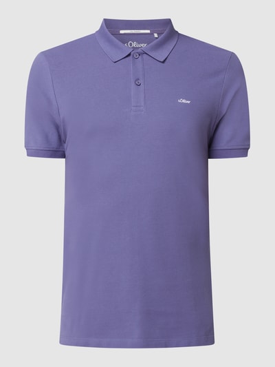 s.Oliver RED LABEL Regular Fit Poloshirt aus Piqué  Purple 2