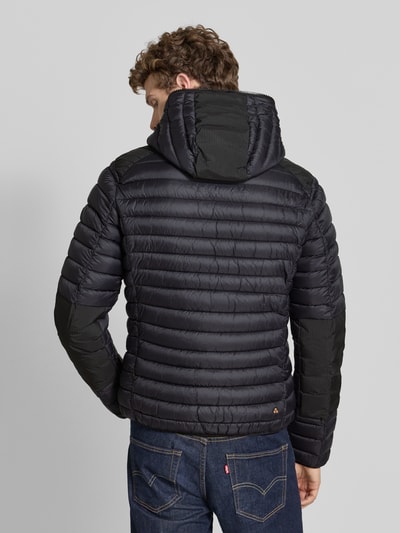 SAVE THE DUCK Kurtka pikowana z zamkiem błyskawicznym dwustronnym model ‘JELEP’ Czarny 5