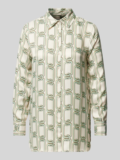 Milano Italy Lange blouse met zijsplitten Mintgroen - 2